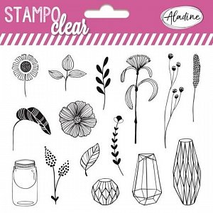 Razítka Stampo Clear - luční kytky