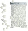 Kuličky z polystyrenu 15g -  bílé 4-5 mm