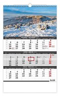 Hory - 3měsíční/Hory - 3mesačné 2023 - nástěnný kalendář
