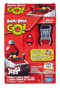 Společenská hra Angry Birds go! autíčko s odpalovačem a přek