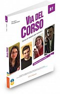 Via del Corso B1 Libro dello studente ed esercizi + CD Audio (2) + DVD video