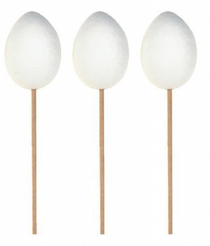 Vajíčka z buničiny k nazdobení - zápich 6 cm+ špejle (12 ks)