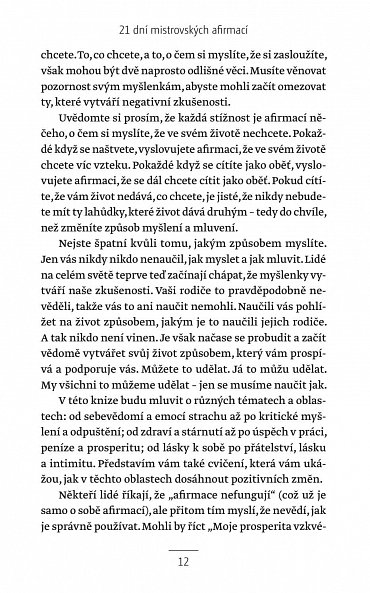 Náhled 21 dní mistrovských afirmací