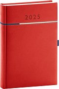 NOTIQUE Denní diář Tomy 2025, červeno-modrý, 15 x 21 cm