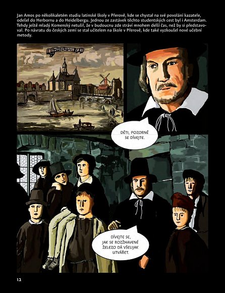 Náhled Jan Amos - Historický komiks