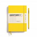 Leuchtturm1917 Zápisník Lemon Medium A5 tečkovaný