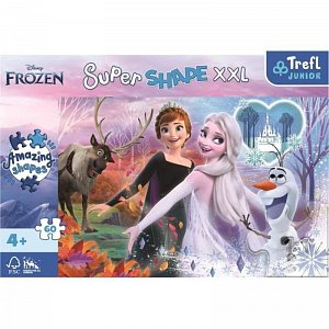 Trefl Puzzle Super Shape XXL Ledové království 2: Tančící sestry 60 dílků