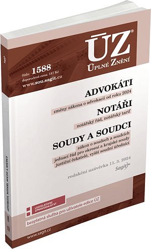 ÚZ 1634 Advokáti, Notáři, Soudci a soudy