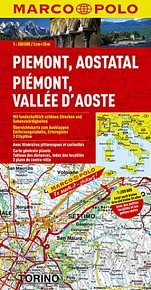 Piemont, Aostatal, Piémont, Vallée D´Aoste 1:200 000 / automapa