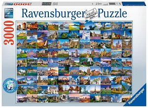 Ravensburger Puzzle 99 krásných míst /3000 dílků