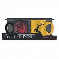 Hrnečky Game of Thrones 110 ml - Targaryen & Baratheon