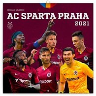 Poznámkový kalendář AC Sparta Praha 2021, 30 × 30 cm