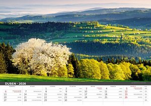 Kalendář 2026 - Šumava (jmenné kalendárium)