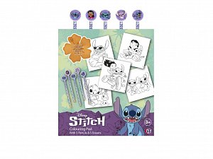 Stitch Omalovánky s pastelkami
