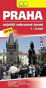 Praha 2014 největší zobrazené území 1: 25 000