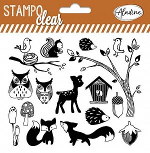 Razítka Stampo Clear - lesní zvířátka