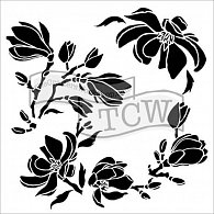 TCW šablona 15,24 x 15,24 cm - Magnolia Blossoms