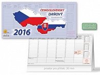 Česko/slovenský daňový 2016 - stolní kalendář