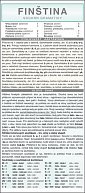 FINŠTINA souhrn gramatiky