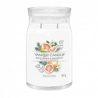 YANKEE CANDLE White Spruce & Grapefruit svíčka 567g / 2 knoty (Signature tumbler velký )