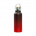 BAAGL Termoláhev s bambusovým víčkem Gradient červeno-černá, 500 ml