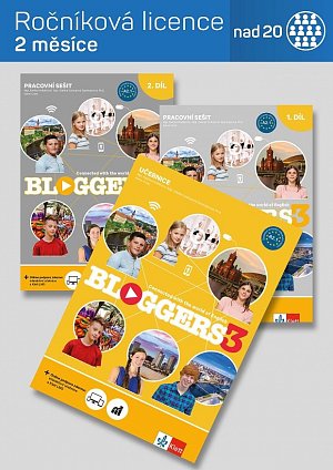 Bloggers 3 – digitální licence - učeb. s ps – ročníková &gt;20 žáků (2 měsíce)
