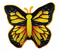 Svítící polštář motýl, černo-žlutý
