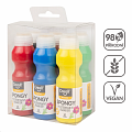 Creall sada temperových barev s houbičkou Spongy, 6 ×70 ml, mix barev