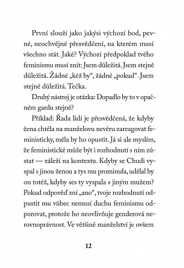 Náhled Milá Ijeawele aneb Feministický manifest v patnácti doporučeních