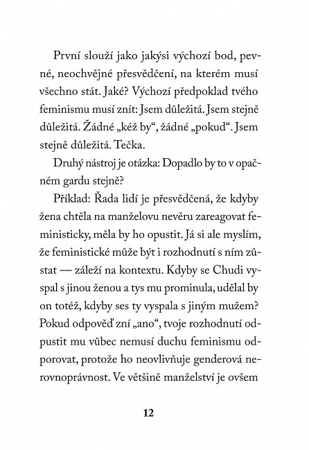 Náhled Milá Ijeawele aneb Feministický manifest v patnácti doporučeních