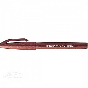 Popisovač Pentel Touch Brush - hnědý