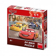 Auta: Veselý Blesk - Maxi puzzle 24 dílků