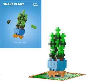 Plus-Plus Kytky Snake Plant