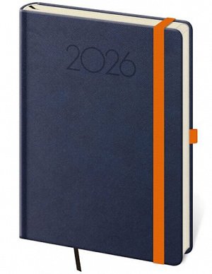 Diář 2026 týdenní A5 Praga - modrá