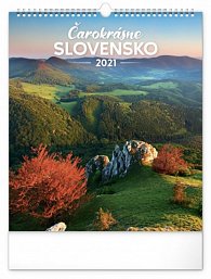 Kalendář 2021 nástěnný: Čarokrásne Slovensko (slovenská verze), 30 × 34 cm
