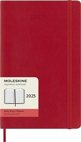 Moleskine Diář 2025 červený L, denní, měkký