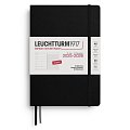 Weekly Planner & Notebook 2026 Medium (A5) 18 Months Black