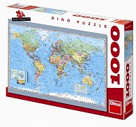 Politická mapa světa - puzzle 1000 dílků