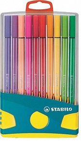 Fixa STABILO Pen 68 ColorParade modrá/červená závěsné