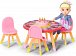BABY born Minis Sada s narozeninovým stolem, židličkami a panenkou