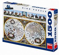 Historická mapa - puzzle 1500 dílků
