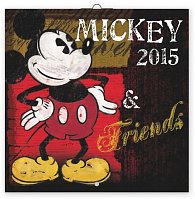 Kalendář 2015 - W. Disney Mickey & Friends poznámkový - nástěnný