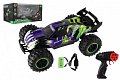 Auto RC Buggy rychlostní 2,4GHz plast 40cm dobíjecí pack+baterie fialové v krabici 42x21x28cm