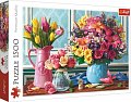 Trefl Puzzle Kytice ve váze / 1500 dílků