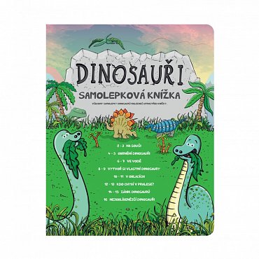 Náhled Samolepková knížka Dinosauři - Kouzelné čtení