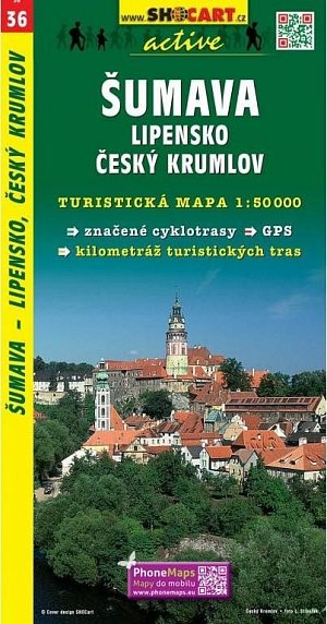 SC 036 Šumava Lipensko, Český Krumlov 1:50 000