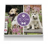 Psi a štěňata - stolní kalendář 2020