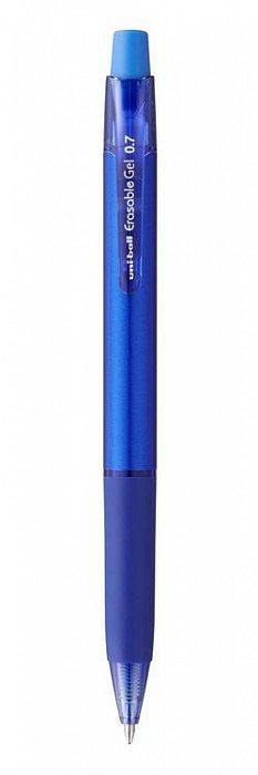 UNI Gumovací pero stiskací - modré