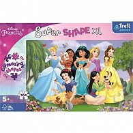 Trefl Puzzle Super Shape XL Disney princezny: V zahradě 104 dílků