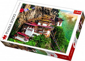 Trefl Puzzle Tygří hnízdo, Bhútán / 2000 dílků